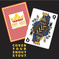 Five Suits Brewing's Cover Your Snout Stout Label